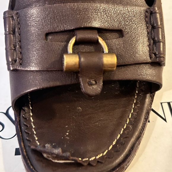 Yves Saint Laurent brown leather sandals - Picture 6 of 16